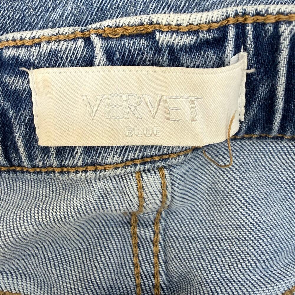 Vervet Jeans Women's 27 (4) Blue Cargo Jeans Stretch Urban Artist Boho - Picture 6 of 13